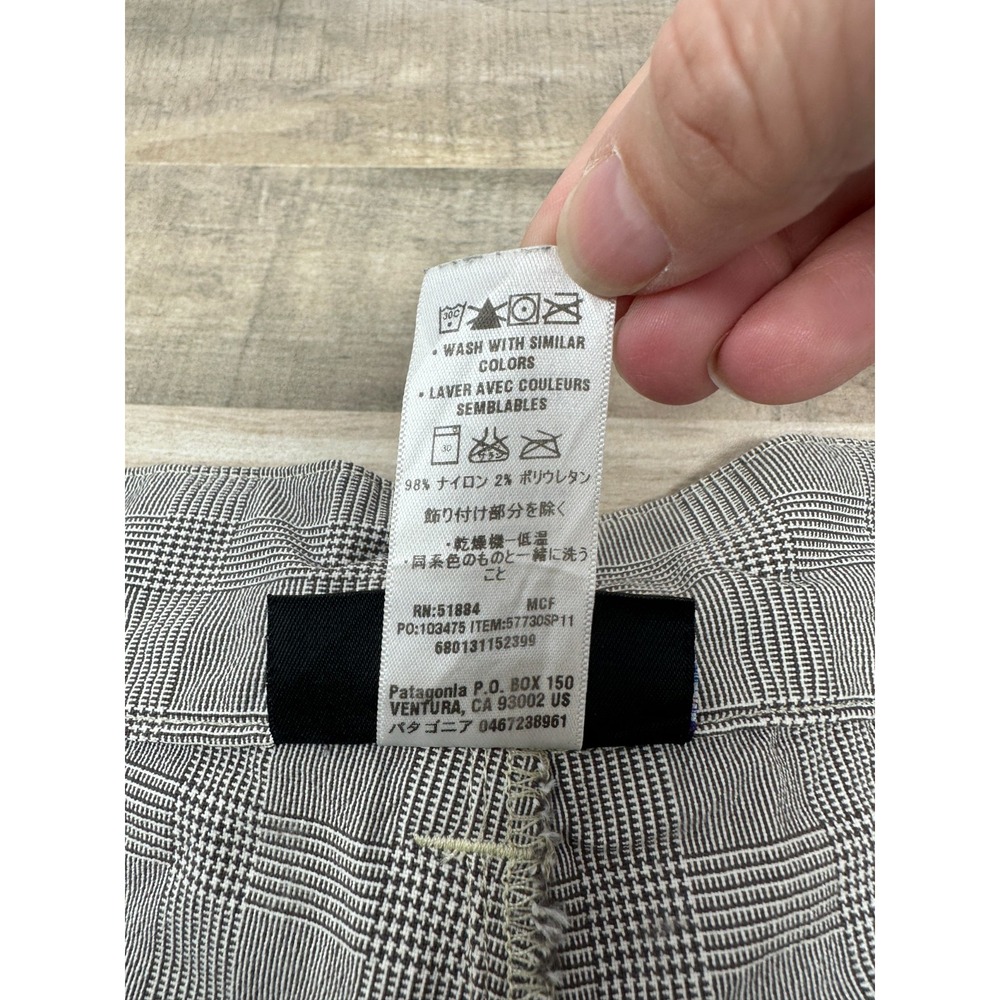 Patagonia Shorts Men's Size 40 ~ 12" Inseam Stretch Pockets Houndstooth Print - Picture 9 of 13